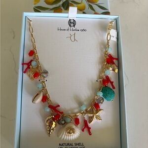 House of Harlow 1960 Gold-Toned Ocean-Themed Necklace